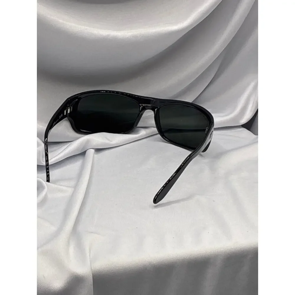 Maui Jim Peahi polarized  Wrap Sunglasses Gloss Black  MJ0202S-001